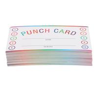 POPETPOP Behavior Reward Punch Cards 50 Sheets with Hole Punch Incentive Cards for Classroom Use Encouraging Positive Student Behavior