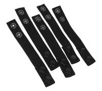 POPETPOP Belt Keeper Loops 5Pcs Black Oxford Cloth Zinc Alloy Retainer | Waterproof, Organized and Protected, Hiking and Outdoor Activities, Police Officers and Women Use