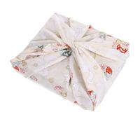 POPETPOP Bento Lunch Box Wrapping Cloth Beige Japanese Style Made of Cotton, Portable and Foldable Handkerchief Suitable for Tablecloth and Candy Box Wrapping