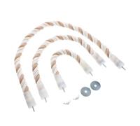 POPETPOP Bird Rope Toys for Cages 3pcs Parrot Rope Climbing Toy Set Perch Multi-functional U-shape Design
