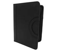 POPETPOP Black A4 File Folder Organizer Pu Oxford Cloth File Holder Lightweight Practical Zippered Portfolio with Handle for Students and Bank Staff Office Use