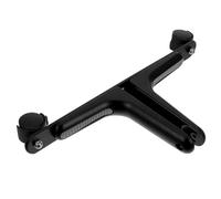 POPETPOP Black Aluminium Alloy Room Divider Screen Feet with Wear Resistance and Humanized Design, Stable Base Stand for Office and Living Room Partitions