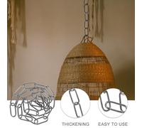 POPETPOP Black Pearl 1m Decorative Pendant Lighting Chain 4mm Diameter Metal Hanging Chandelier Fixture Extension for Vintage Ceiling Lamp