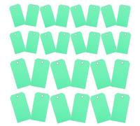 POPETPOP Blank Shipping Tags and Iron Wire with Wire 100pcs Sturdy PVC Material Sturdy Construction with Reinforced Round Hole for Luggage and Shelf Racks for Homes and Cruise Ships