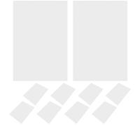 POPETPOP Blank White Poster Board A3 Size 28.5 X 42 Cm, 10 Sheets Double-Sided Writing and Drawing Paper for School Art Display and Advertising Price Labels