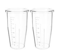 POPETPOP Blender Cup Accessories Replacement Cups 650Ml Plastic Mixing Mug with Measurement Scale Sturdy Mixer Parts for Juicing and Blending Kitchen Use