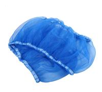 POPETPOP Blue Mesh Bird Cage Cover with Bottom Elastic, Secure Fit Birdcage Canopy Cover for Pet Products, Prevents Seed Scatter and Keeps Cage Clean