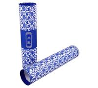 POPETPOP Blue Paper Painting Works Storage Box with Telescoping Design and Retractable Adjustment, Protective Scroll Painting Tube for Architects and Designers to Prevent Creasing