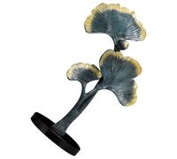 POPETPOP Blue Retro Resin Ginkgo Leaf Desktop Ornament for Office and Living Room Decor, Vintage Home Resin Craft Decoration for Tv Cabinet and Entrance Hall