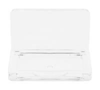 POPETPOP Blush Compartment Box Eyeshadow Holder Plastic Sleek Minimalist Portable Storage Organizing Makeup for On-the-go Touchups and Travel