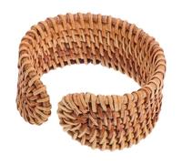 POPETPOP Bohemian Braided Rattan Bracelet Lightweight Woven Bangle with Rustic Charm for Casual Outings Versatile Styling Summer Wrist Jewelry Accessories