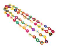 POPETPOP Bohemian Style Coconut Shell Necklace for Women, Handcrafted round Bead Boho Weaving Jewelry Choker Suitable for Casual and Festival Wear