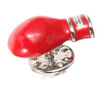POPETPOP Boxing Glove Shaped Personality Expression and Special Decoration Metal Lapel Pin Red Colour Stylish Sports Accessory for Men for Boxing Lovers and Everyday Wear