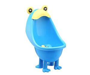 POPETPOP Boys Urinal Potty Training Stand with Large Suction Cups and Detachable Supporting Feet, Blue Pp Material Bathroom Accessory for Easy Mounting and Cleaning