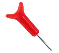 POPETPOP Braille Stylus Braille Writing Pen Red Plastic Stainless Steel Blind Individuals Homes Training Institutions