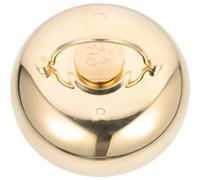 POPETPOP Brass Hot Water Bottle 0.8l Capacity Reusable Hand Warmer for Snuggling in Bed Relieves and Common Aches with Sturdy Golden Material