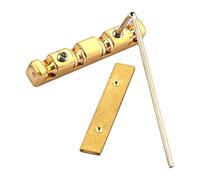 POPETPOP Brass String Nut for Stringed Instruments Replacement Accessory with Wear Resistant and Tone Improving Features Suitable for Guitar and Bass Bridge Parts in Golden Colour