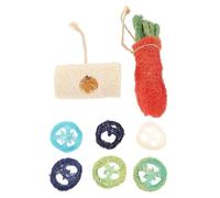 POPETPOP Bunny Rabbit Toys Rabbit Chew Toys Boredom Breaker for Guinea Pig Random