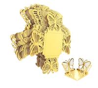 POPETPOP Butterfly Hollow-out Candy Boxes 50pcs Gold Paper Candy Packaging Box for Wedding Birthday Baby Shower Party Favors
