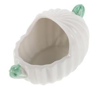 POPETPOP Cactus-shaped Ceramic Hamster Bathtub for Small Pets and Gerbils, Portable Sand Bath Container with Stable and Comfortable Design, Bathroom Supplies and Home Decor