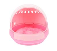 POPETPOP Cage Material Plastic with Parrot Breathable Portable Travel Carrying Villus Comfortable for Carrier Includes Pad, Bird Sightseeing and Trips for Pet Parrot Outdoor Use