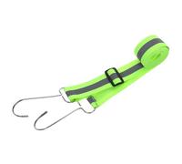 POPETPOP Car Cover Reflective Straps with Adjustable Elastic Bungee Cords, High Visibility Safety Webbing Tie-Down Rope for Outdoor Car Cover Protection, 6M Fluorescent Green