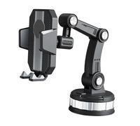 POPETPOP Car Phone Holder with Large Suction Cup Multi-functional Vehicle Mobile Phone Bracket 1pcs Black for Navigation and Hands-free Driving