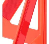 POPETPOP Car Road Reflective Triangles 2Pcs Compact Plastic Warning Signs for Vehicle Breakdown and Roadside Safety Kit
