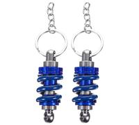 POPETPOP Car Shock Absorber Keychain Key Chain Pendants Aluminium Alloy Material with Unique Model Pendant Design 2pcs Multi-functional Accessory for Birthday and Key Hanging Decoration