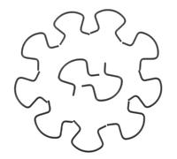 POPETPOP Car Window Crank Retainer Clips 15Pcs Metal Clips with Spring Mechanism for Universal Handle Fixing and Automotive Window Repair