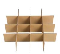 POPETPOP Cardboard Box Dividers for Moving and Packing Glassware Protection Space-Saving Reusable Divider Kit for Secure Transport of Fragile Items
