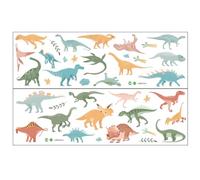 POPETPOP Cartoon Dinosaur Wall Stickers Set Self-Adhesive for Nursery and Living Room Decoration, Removable Decorative Room Sticker Dinosaur Patterns