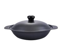 POPETPOP Casserole Pot and Flat Bottom with Non-stick Cast Iron Featuring Fast Heat Conduction and Uniform Heating, for Cooking Ribs and Soup in The Kitchen
