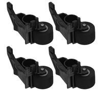 POPETPOP Cassette Machine Pinch Roller 4Pcs Plastic Pulley 10Mm Diameter Replacement for Tape Recorder Maintenance and Video Recorder Accessory