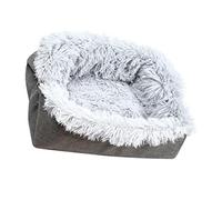 POPETPOP Cat Bed Cat Nest Portable Pet Cushion Soft Mat for Indoor Cats Breathable and Warm for Bedroom and Car