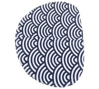 POPETPOP Cat Litter Box Door Curtain for Automatic Smart Litter Box, Wave Pattern Privacy Flap Replacement, Pet Bathroom Accessory for Indoor Use