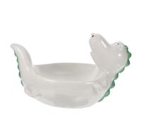 POPETPOP Ceramic Condiment Tray with Multi-Function Deep and Wide Design, White Decorative Seasoning Dish for Different Occasions and Restaurants, Elegant Simple Appearance Serving Plate