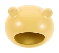 POPETPOP Ceramic Cooling Hamster Shelter with Ice House Design, Small Pet Hideout for Dwarf Hamsters Gerbils Hedgehogs, Functional Habitat for Cage Living