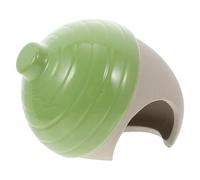 POPETPOP Ceramic Hamster House Hut for Small Animals Safe Hideout and Rest Place Green Summer Nest Suitable for Hamster Sleeping Bed and Cooling Habitat