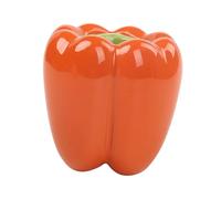 POPETPOP Ceramic Pepper-shaped Plant Pot Succulent Storage Container for Garden Balcony Indoor Home Decor Vintage Countryside Style Flower Vase