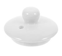 POPETPOP Ceramic Teapot Lid Replacement for Tea Kettle Cover, Pure White Porcelain Lid Accessory Suitable for Household Teapots, Sturdy Ceramic Tea Cup Cover for Kitchen Use