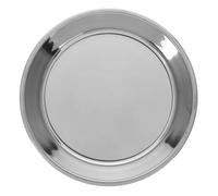 POPETPOP Charcoal Grill Pan Ash Tray Easy to Clean for Stainless Steel Round Tray Korean Style BBQ and Large Capacity and Foldable Multifunctional Design, Silver Camping Grills