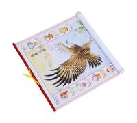 POPETPOP Chinese New Year Calendar Scroll 2026 Horse Zodiac Wall Hanging Paper Hanging Scroll for Home Office Wall Decoration, Time Tracking, Space-saving Design