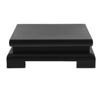 POPETPOP Chinese Plant Stand Oriental Furniture Wooden Display Base Square Pedestal Vase Base Table Lamp Teapot Base for Buddha Statue Aquarium Fishbowl Plant Stool