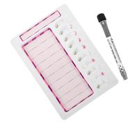 POPETPOP Chore Chart with Erasable Board Pink Inner Household Behavior Chart for ’s Self-discipline and Daily Task Planning