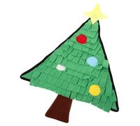 POPETPOP Christmas Dog Snuffle Mat Washable Slow Feeder Foraging Pad Interactive Sniffing Mat for Pets Non- Design for Healthy Eating Habits