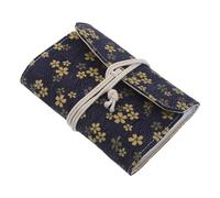 POPETPOP Circular Knitting Needle Storage Bag with 12 Pvc Zipper Pouches Removable Sections Knitting Supply Organizer for Travel Yarn and Needle Holder Case