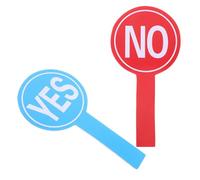 POPETPOP Classroom Yes Or No Score Paddles 15x30cm Single-sided Foam Board 2pcs Handheld Student Communication and Teacher Voting Tools for Interactive Learning