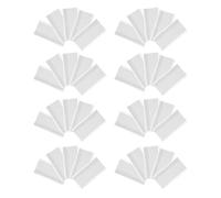 POPETPOP Clip-on Label Holders for Wire Shelves, 60x42mm Plastic Price Tag Holders with White Paper Inserts, 100pcs for Retail Display, Supermarket and Store Basket Bin Labels