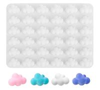 POPETPOP Cloud Shape Silicone Mold 8.58X6.38X0.59 Inch High and Low Temperature Resistant Jelly Mold for DIY Candy and Cake Baking